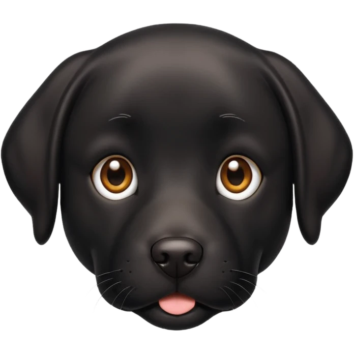 black labrador dog emoji