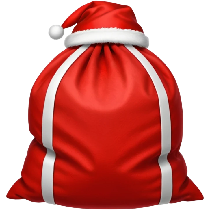 red santa sack emoji