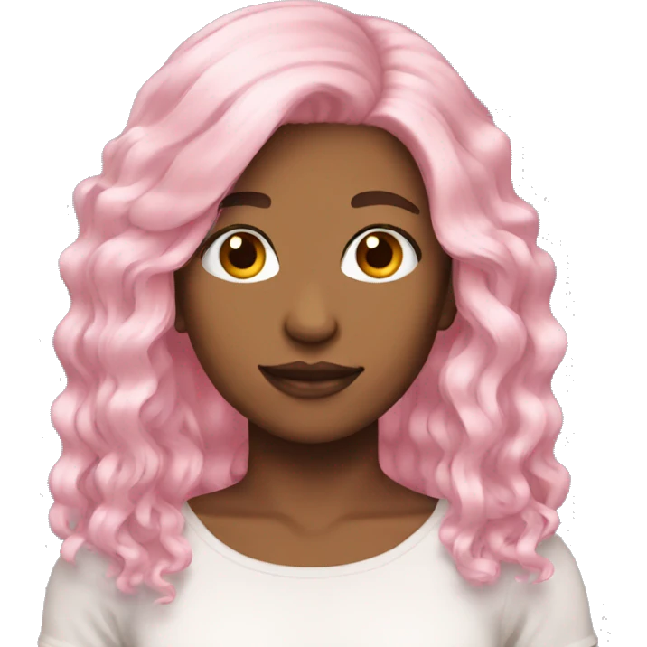 pastel pink hair emoji