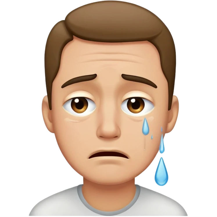 Man crying emoji