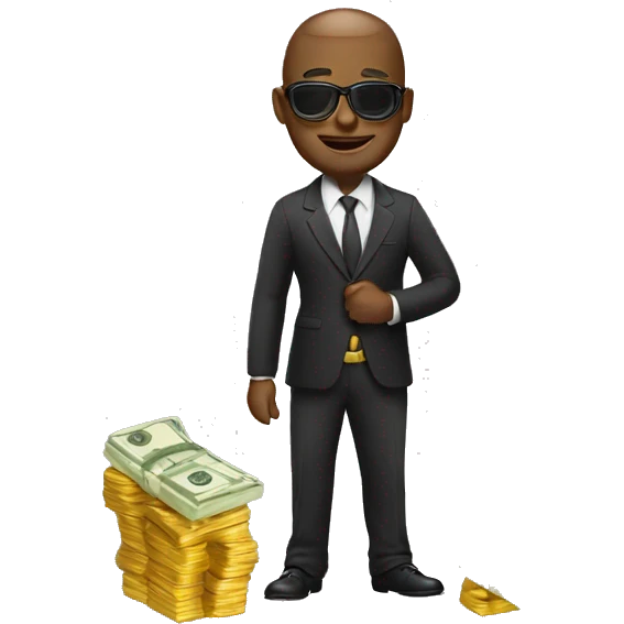 rich with money emoji