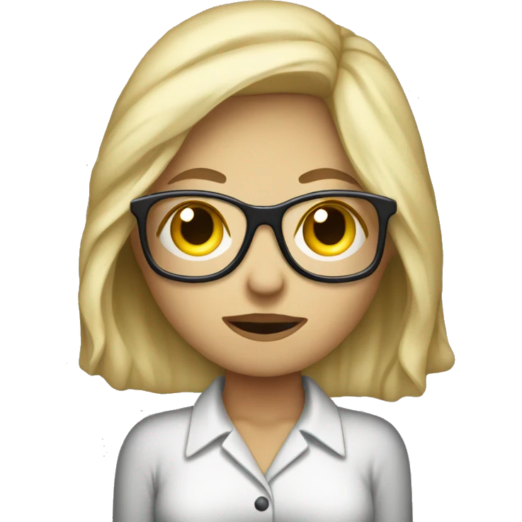 Blonde Secretary with spectacles half covering face with bedsheets emoji