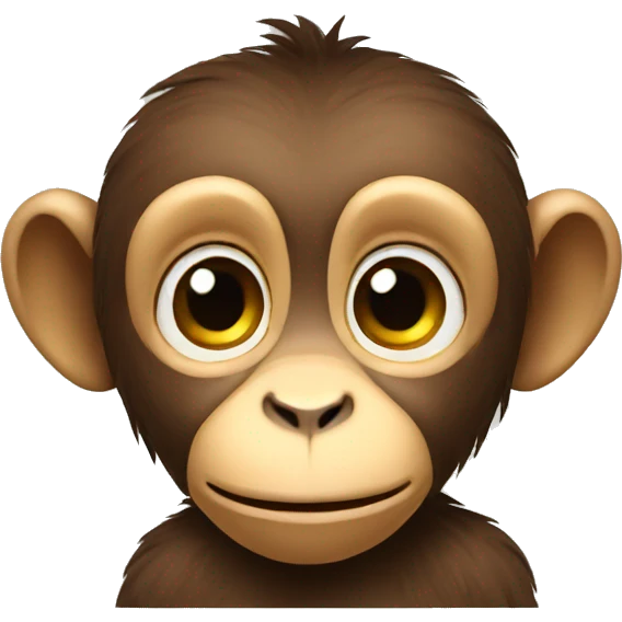 cute AI monkey emoji