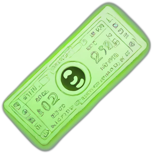 flashing neon ticket emoji
