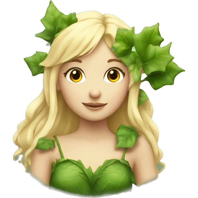 blonde fairy girl with ivy  emoji