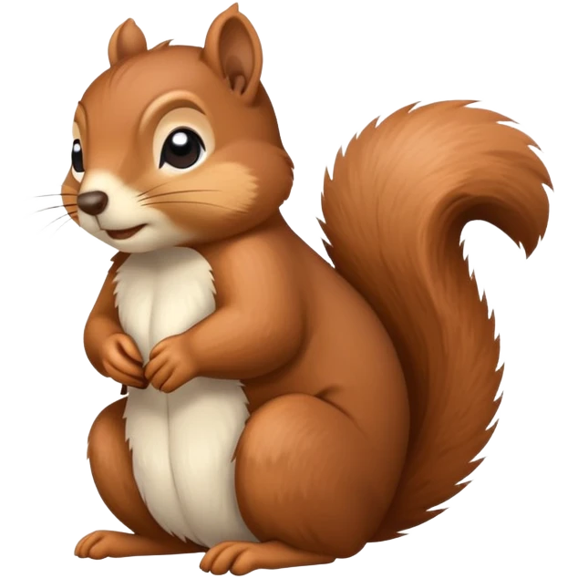 Squirrel with zzz above him because he’s sleepy emoji