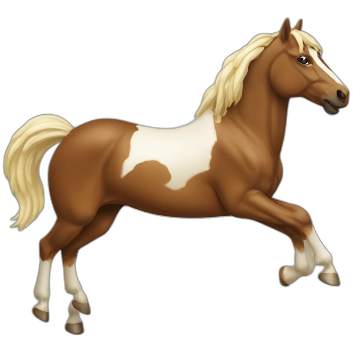 cheval qui saute emoji