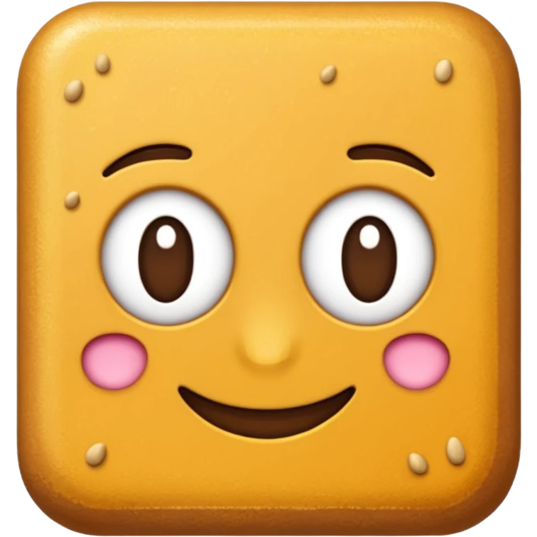 rapadura, doce cearense, emoji style, brown-golden bar, granular texture, sweet appearance, simple and cute emoji