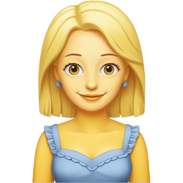 Simpson women with yellow hair emoji