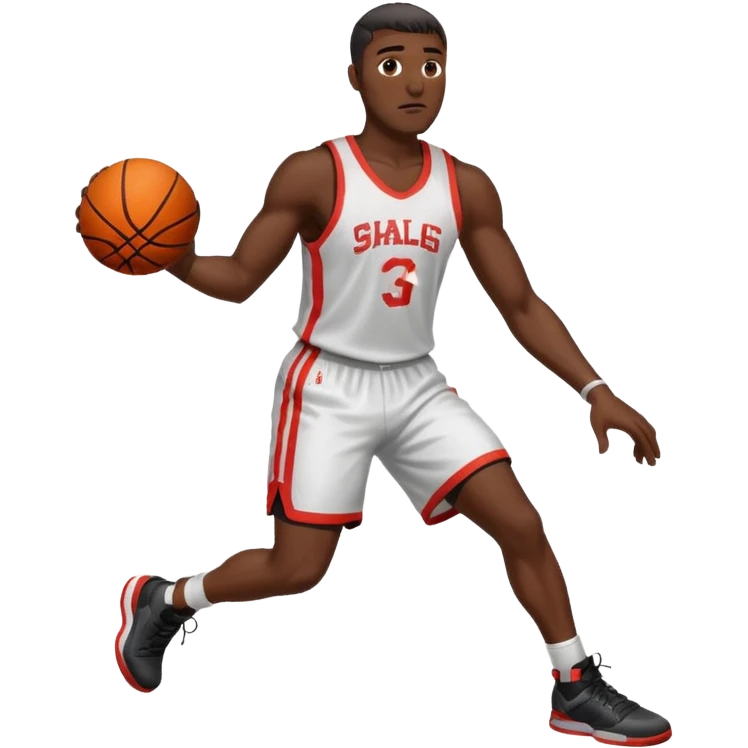 black man basketball emoji