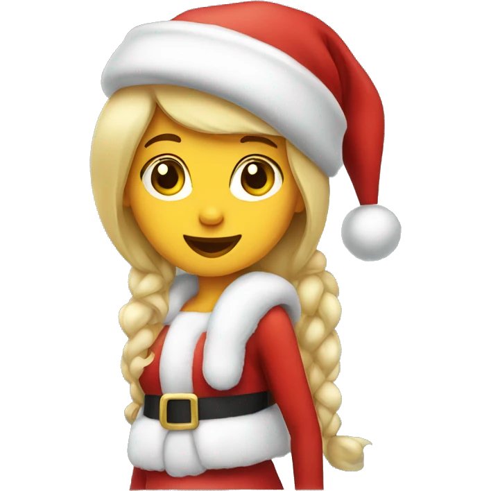 Santa Claus girl emoji