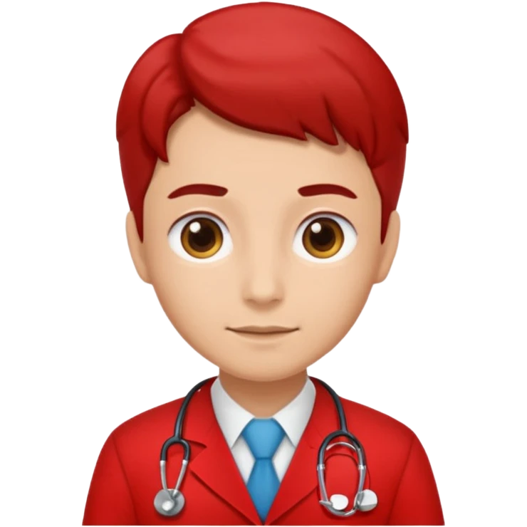 doctor with red uniform emoji