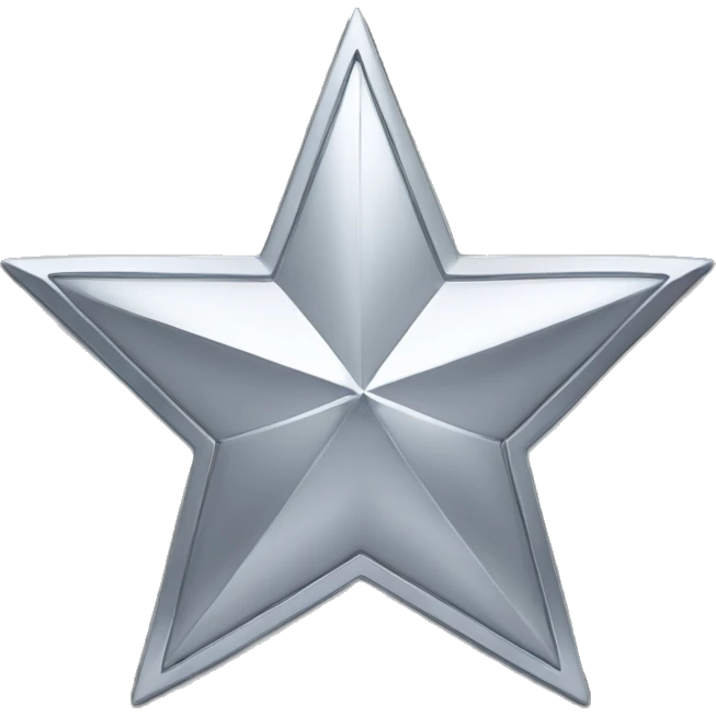 Silver star emoji