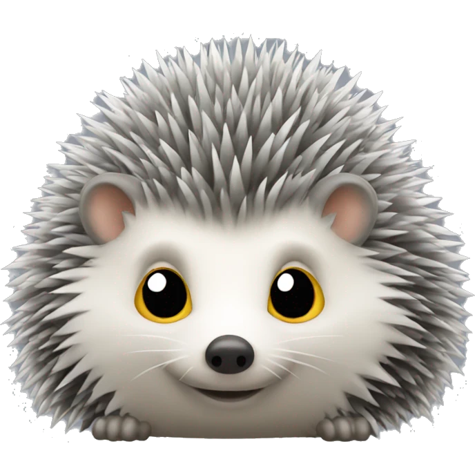 Grey hedgehog small emoji
