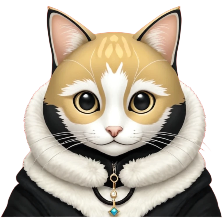 Мордочка сказочного животного. У него круглая мордочка, шерсть нежного бирюзового цвета, маленький  розовый носик как у котенка. Глаза большие, яркого синего цвета. Есть прическа, волосы которой нежного сиреневого цвета и торчат вверх в разные стороны. У него нет ушей. emoji