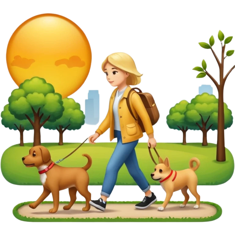 Pasear perrito emoji