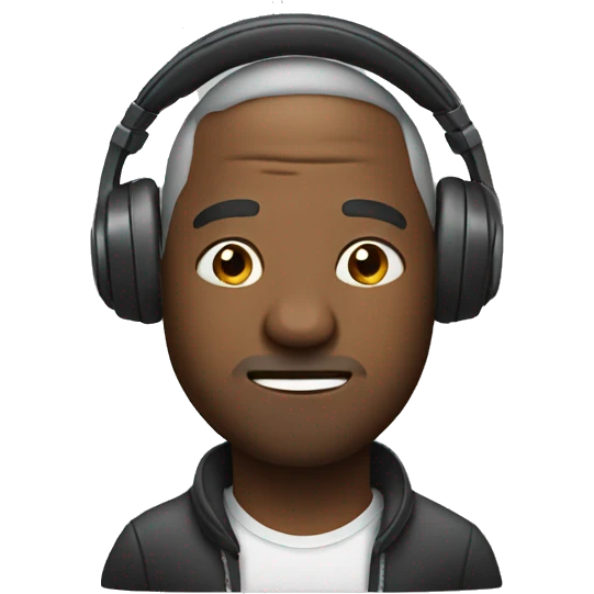 man in headphones emoji
