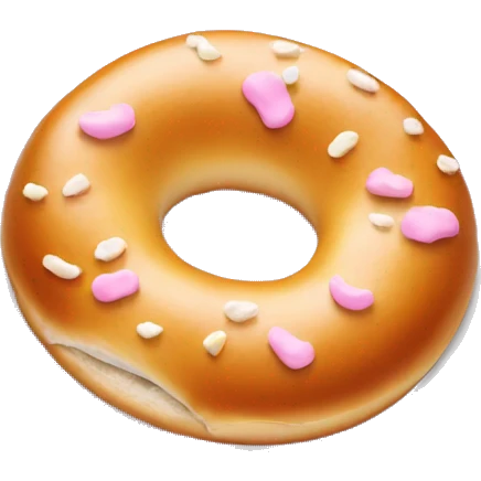 bagel with barbie cream cheese emoji