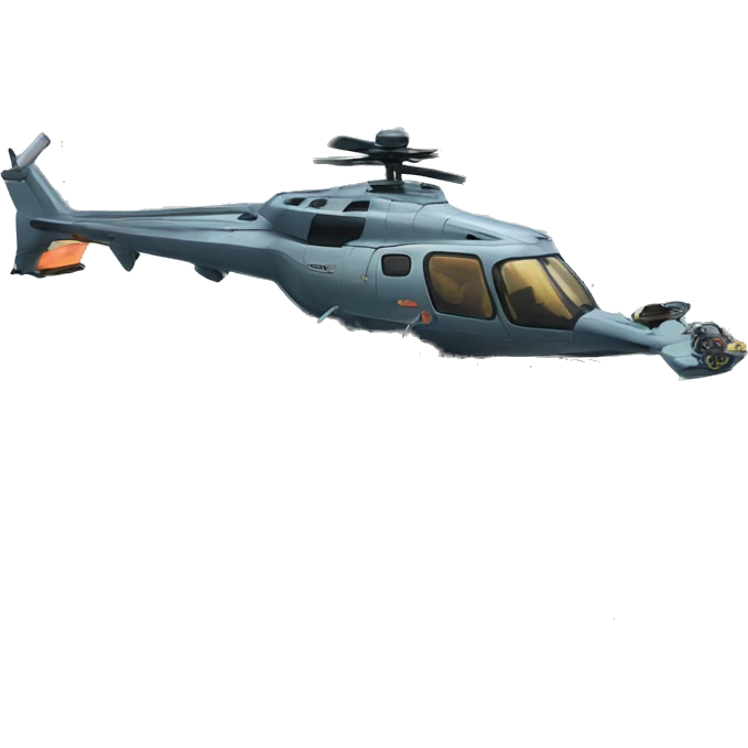 cyber punk house with a helicopter  emoji