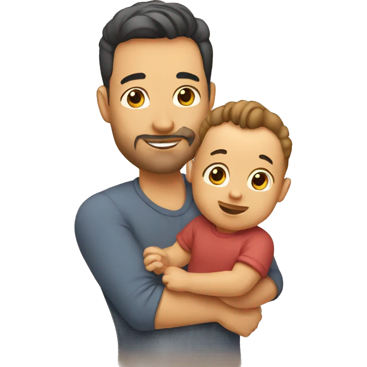 father with  baby emoji