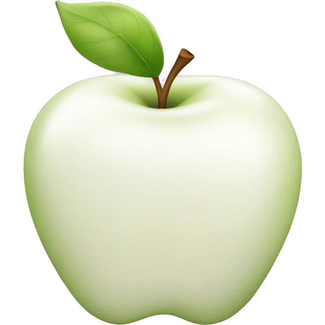 white apple emoji