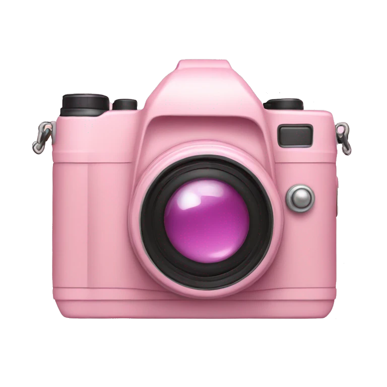 camera soft pink color  emoji
