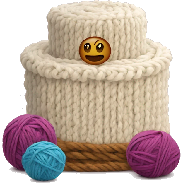 Yarn cake emoji