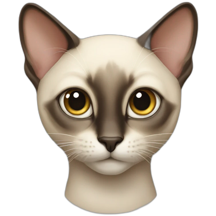 A Siamese cat that’s also a rat emoji