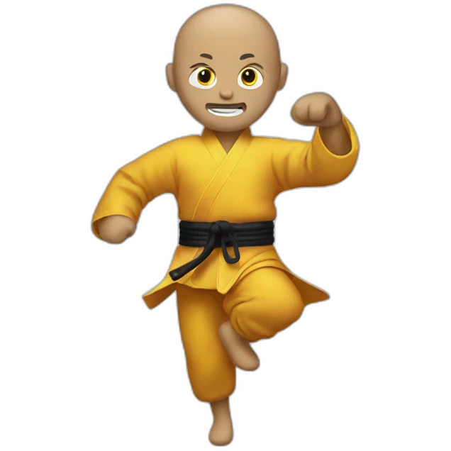 Kung fu dummy emoji