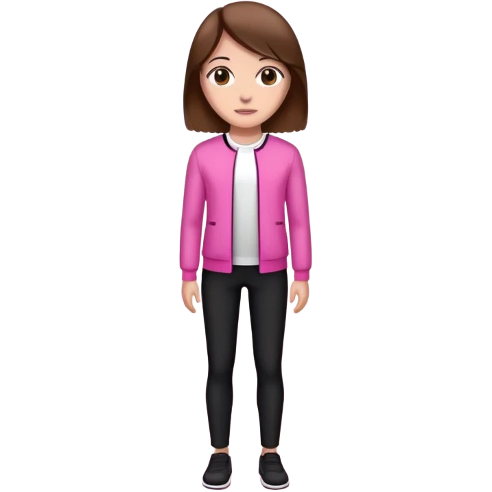 I have long brown hair brown eye color and mi favorite colour is pink white and black i am very tall i think because everybody tells me a im very tall  emoji