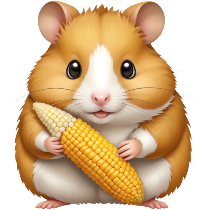 Hamster with corn emoji