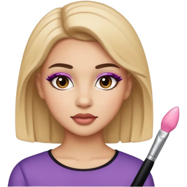 jeune adulte avec du maquillage emoji