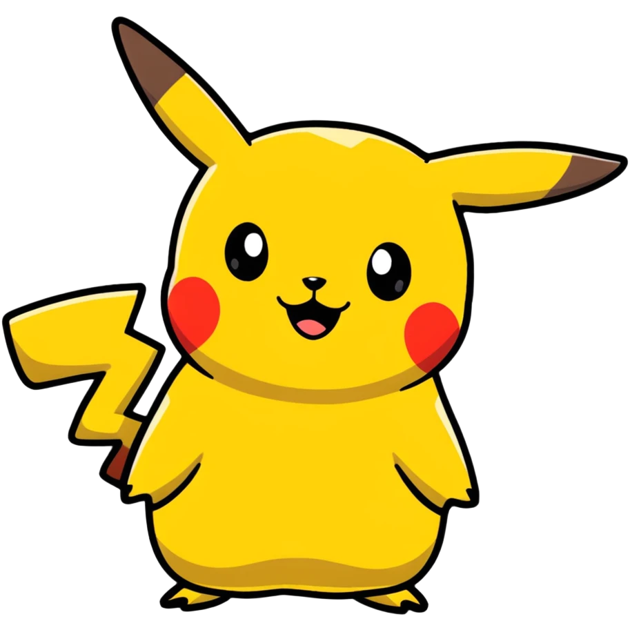 Pikachu face emoji