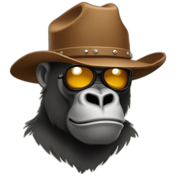cowboy gorilla emoji