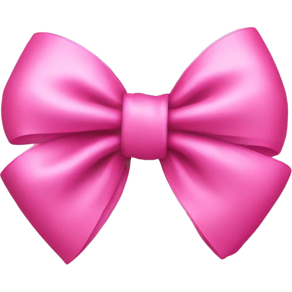 Cut pink bow emoji