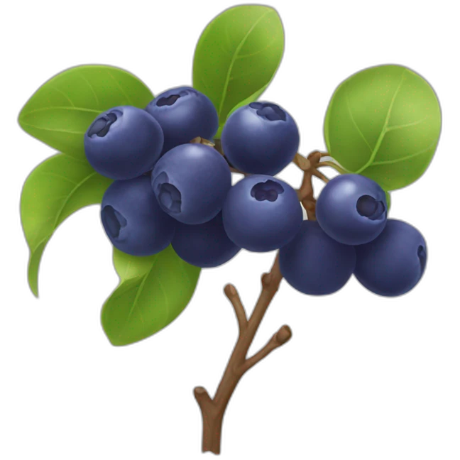 Myrtille emoji