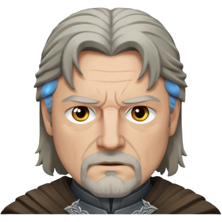 Eddard Stark face character face only front face  emoji