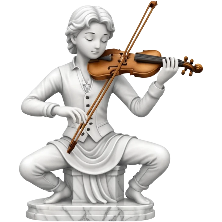 statue playing violin emoji
