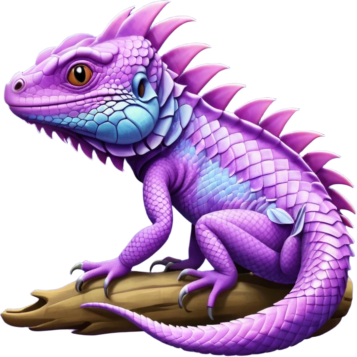 purple iguana  emoji