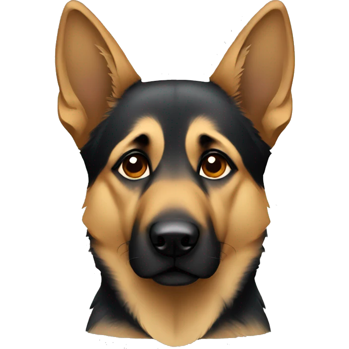 German Shepard very sad emoji