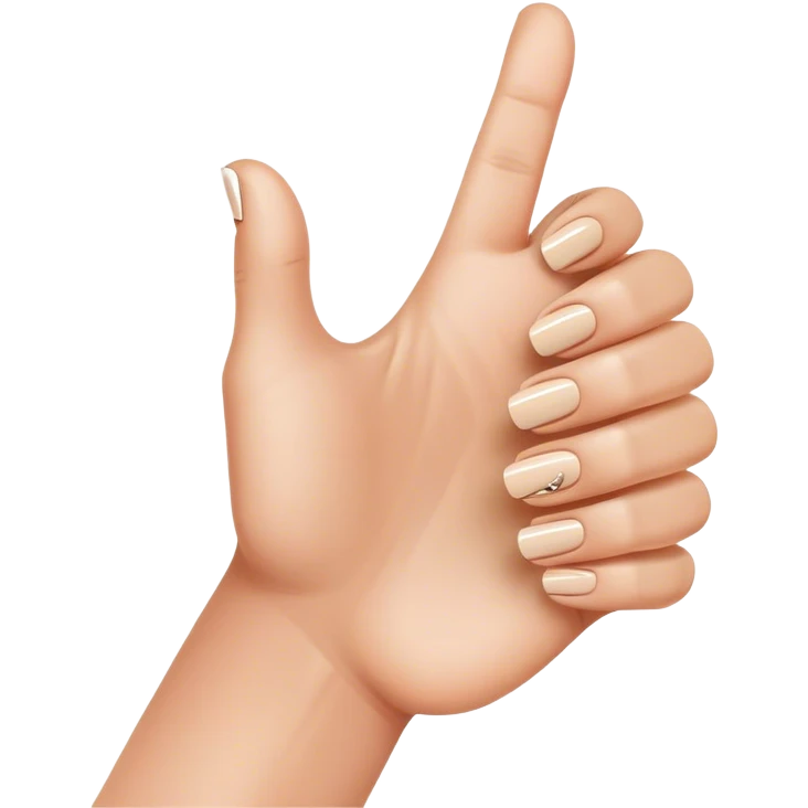 Thumbs up with nails emoji