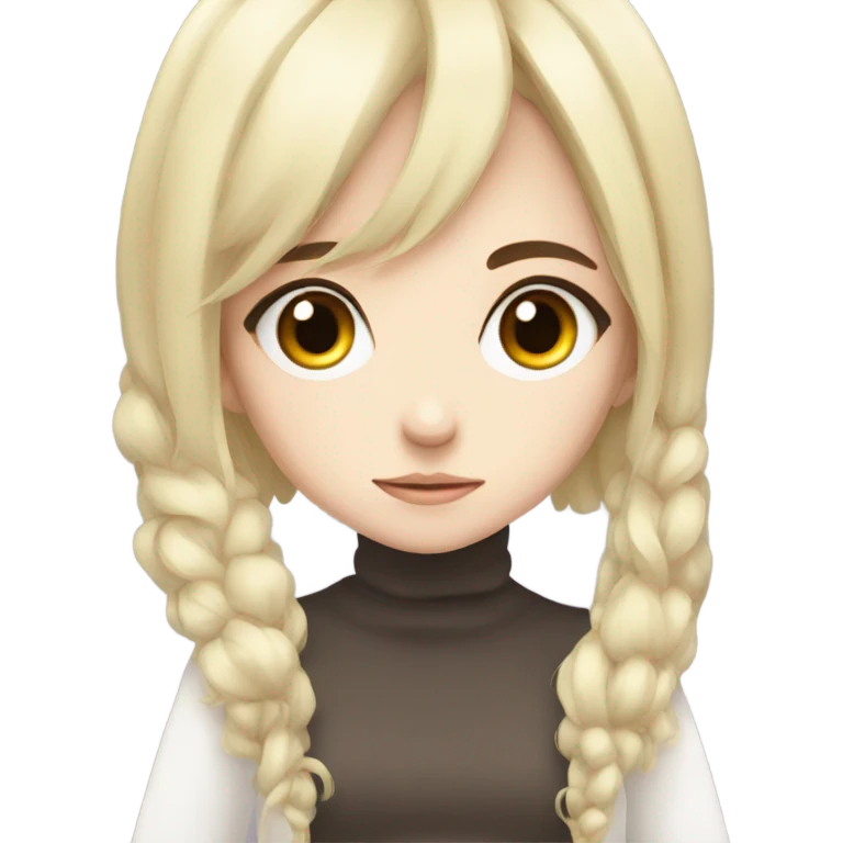 anime girl with anime eyes emoji