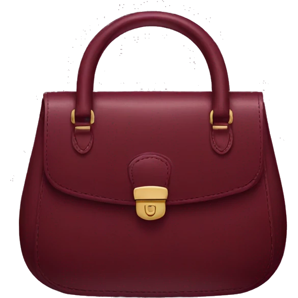 Burgundy purse emoji