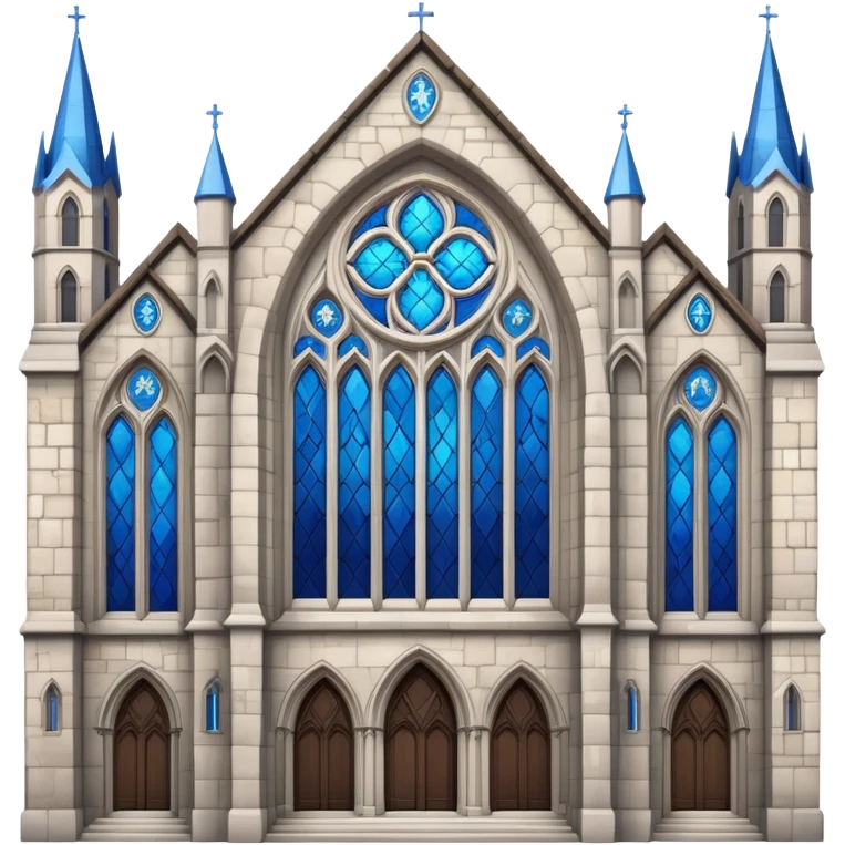blue medieval church emoji