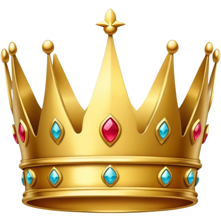 Simple gold crown with no jewels emoji