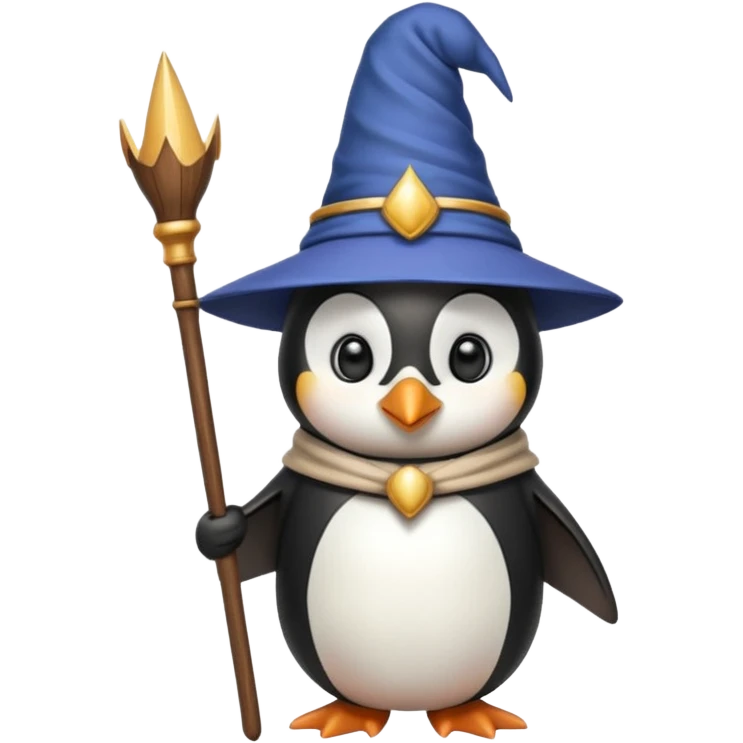 Penguin Wizard emoji