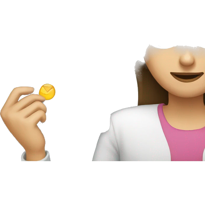 person sending email emoji