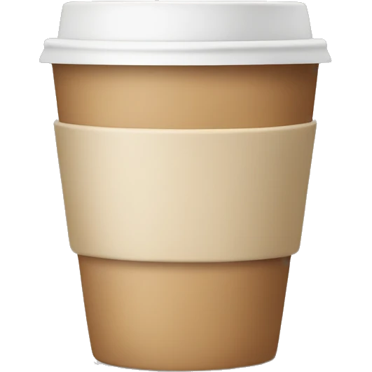 Beige coffee cup emoji