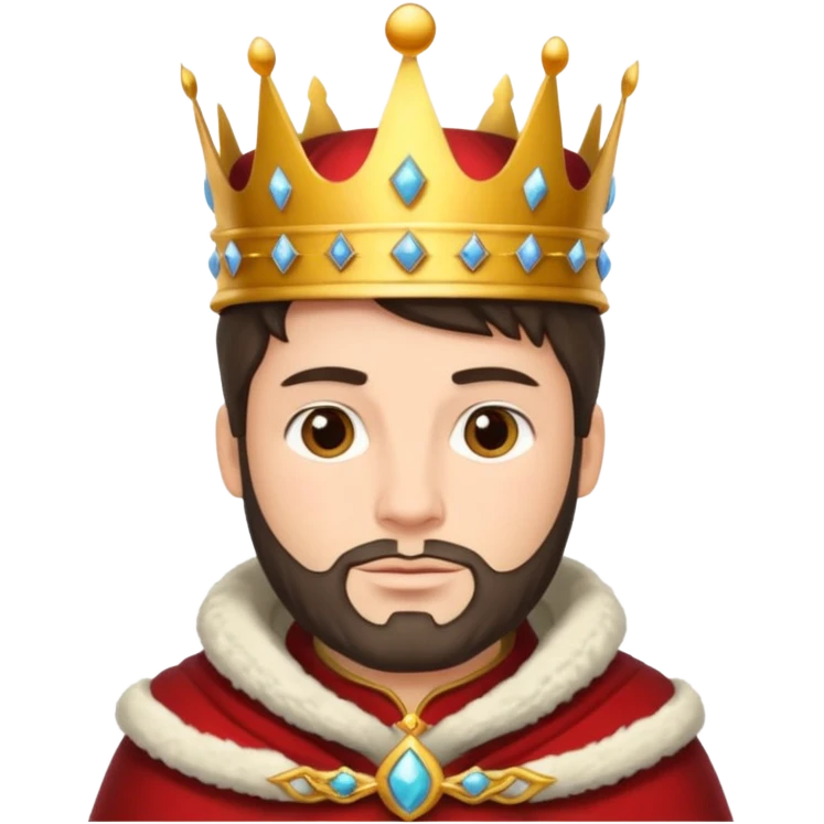 king in winter clothes   emoji