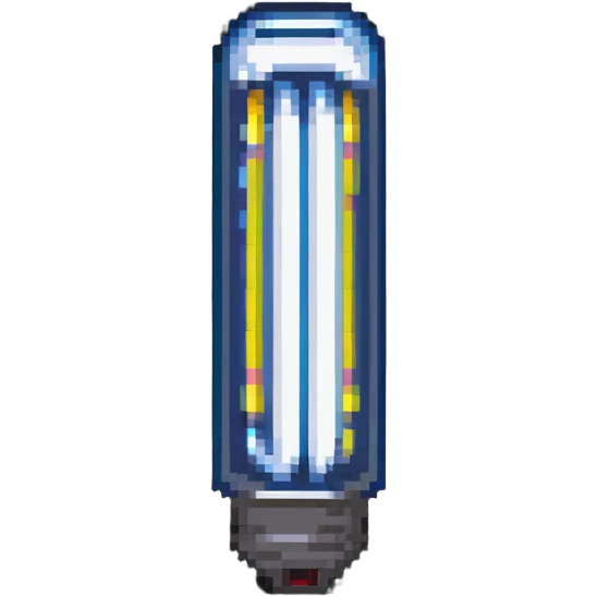 fluorescent tube lamp glowing emoji
